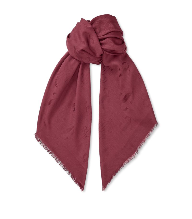 Jimmy Choo Jimmy Choo Wool-Silk Emani Scarf