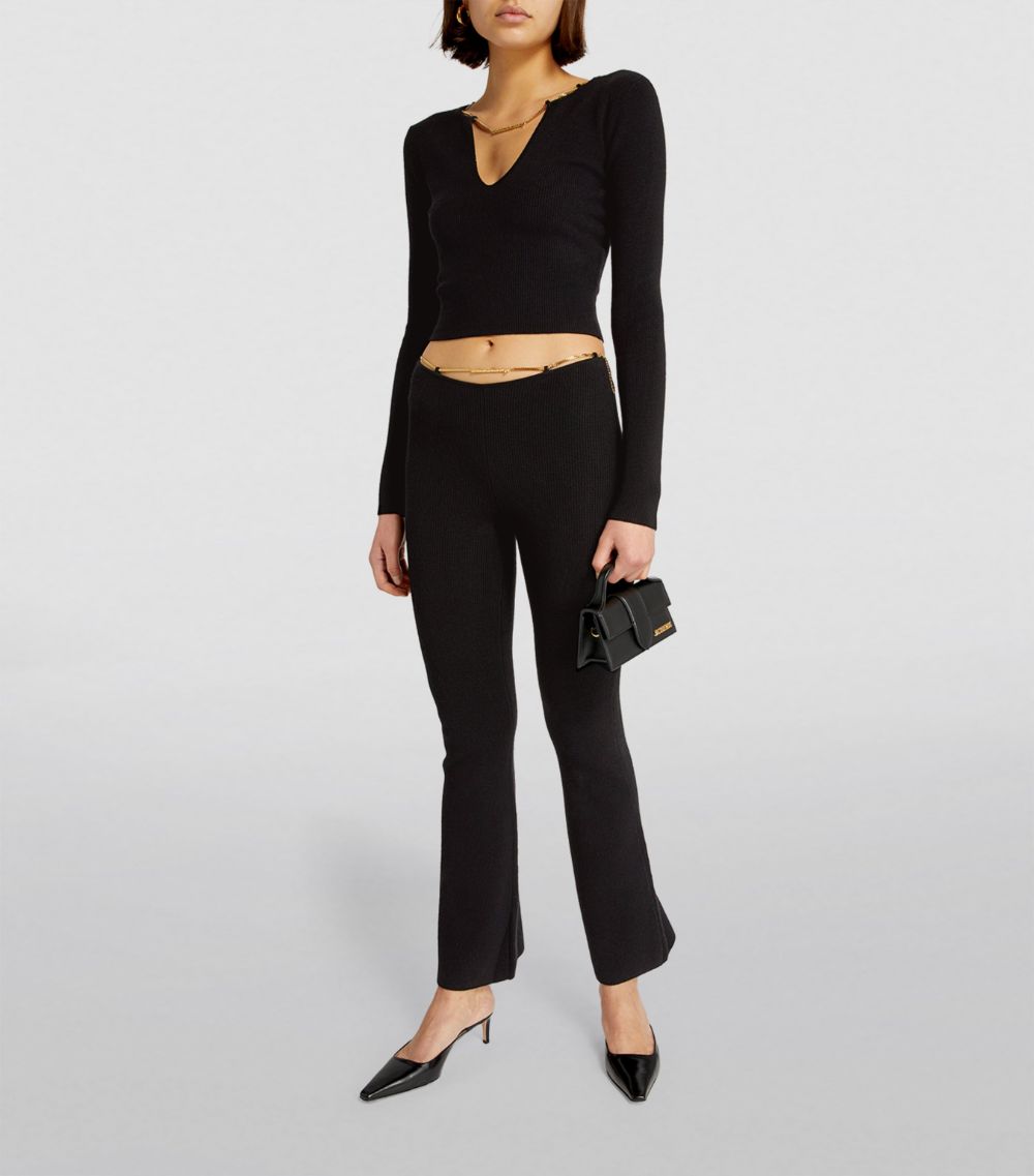 Alexander Wang Alexander Wang Knitted Chain-Detail Trousers