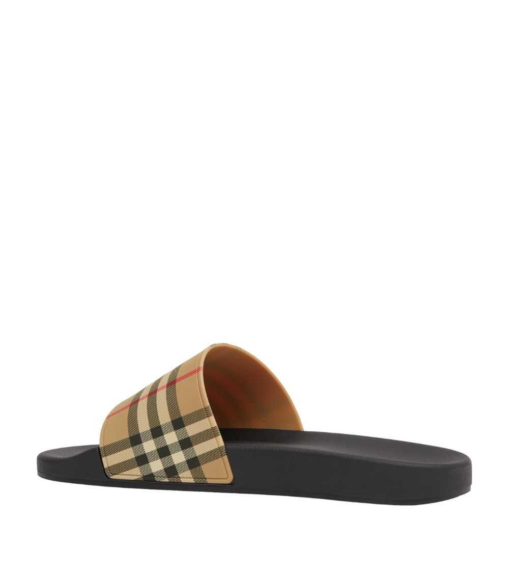 Burberry Burberry Vintage Check Print Slides