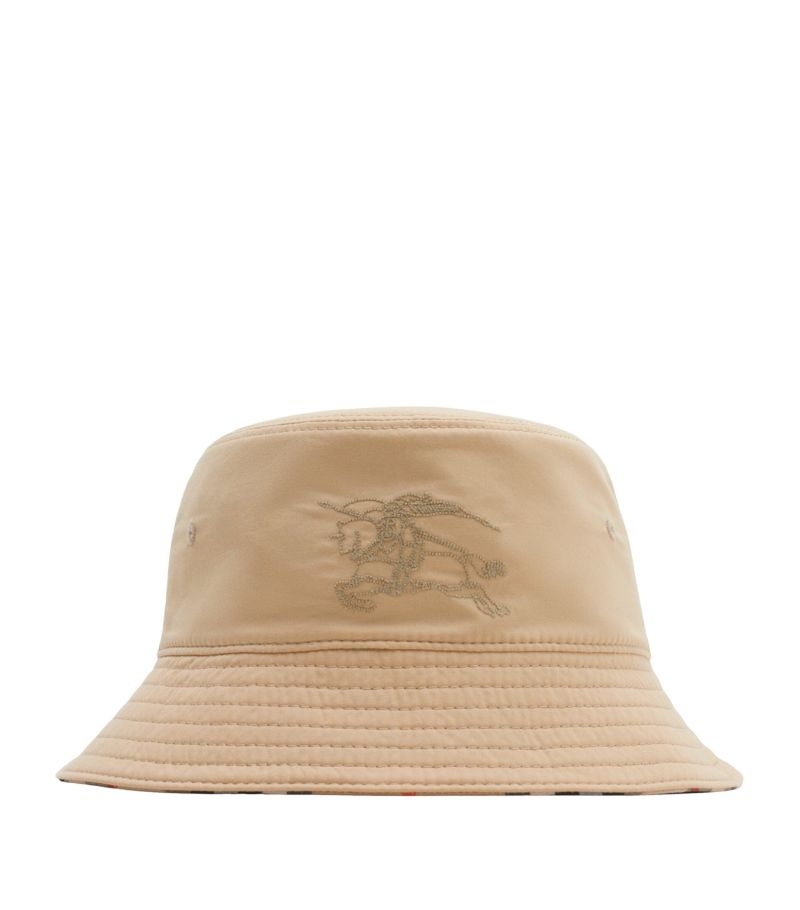 Burberry Burberry Kids Cotton-Blend Reversible Check Bucket Hat