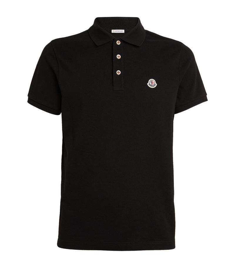 Moncler Moncler Piqué Logo-Patch Polo Shirt