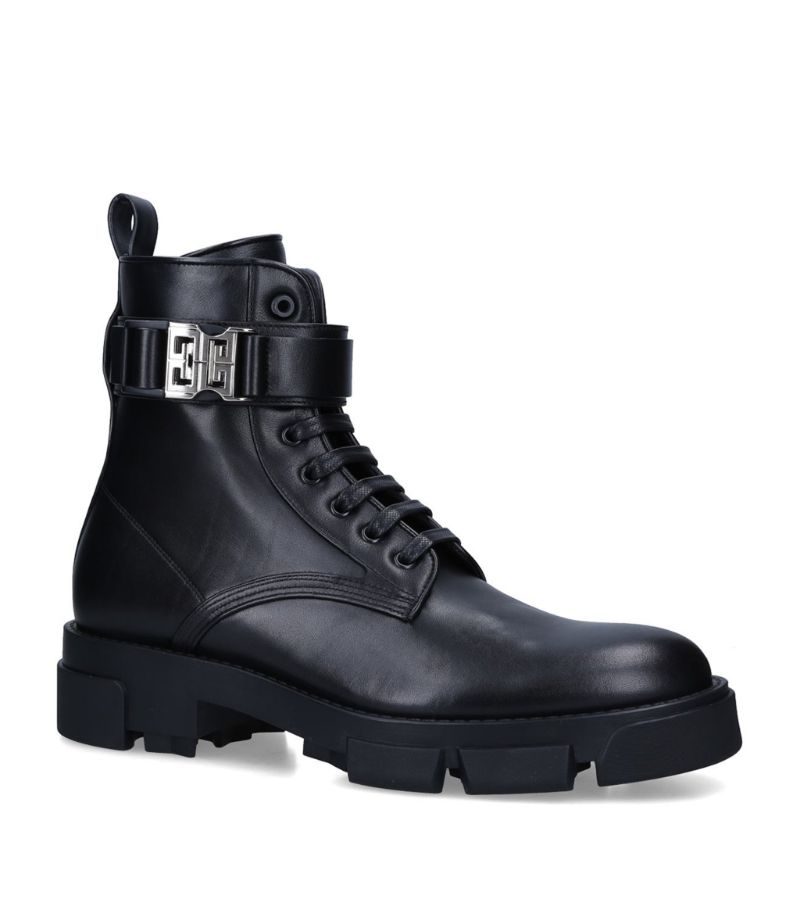 Givenchy Givenchy Leather Terra Lace-Up Boots