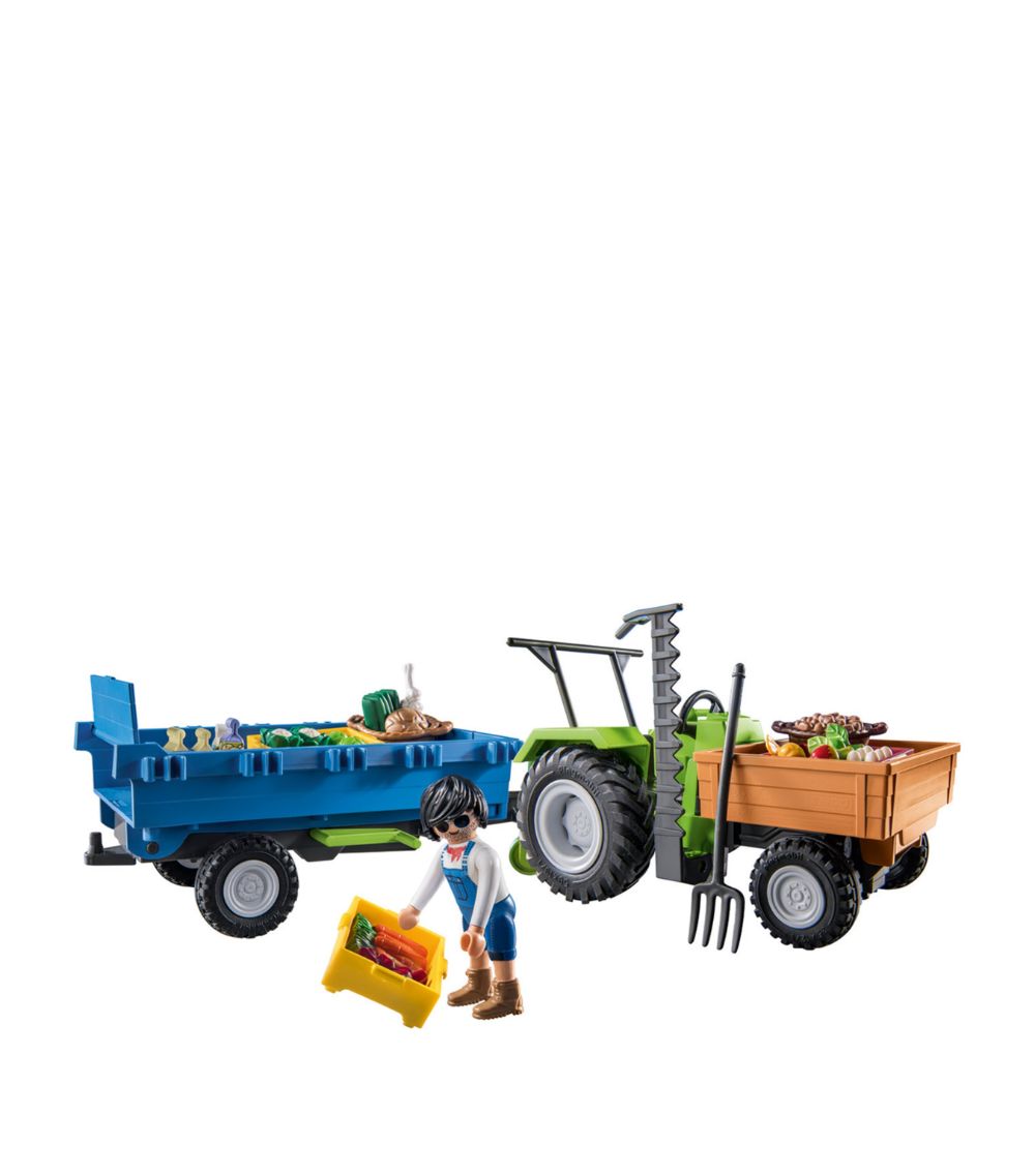 Playmobil Playmobil Country Tractor With Harvesting Trailer