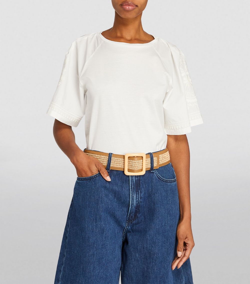 Weekend Max Mara Weekend Max Mara Raffia-Leather Belt