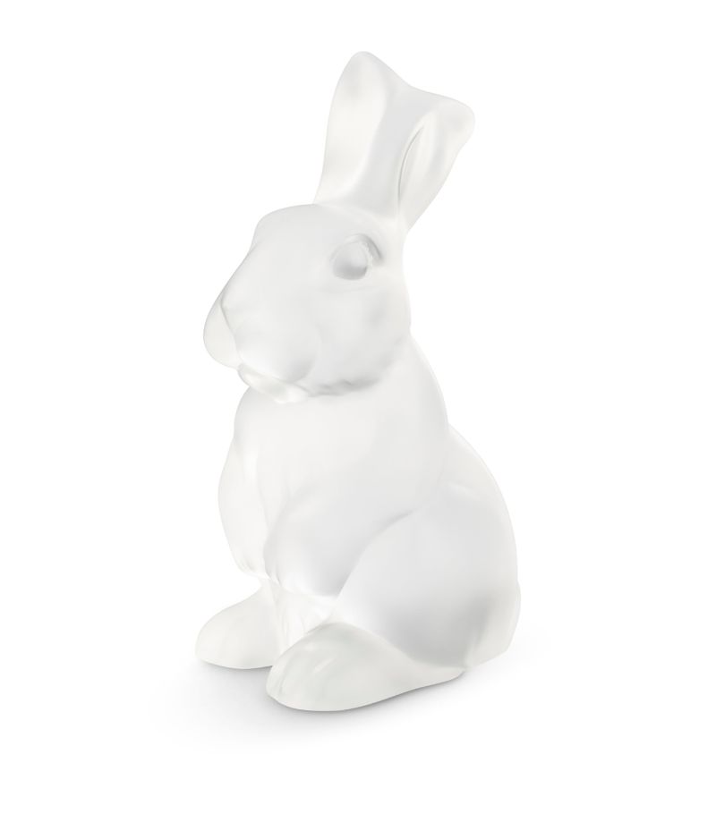 Lalique Lalique Crystal Toulouse Rabbit Sculpture