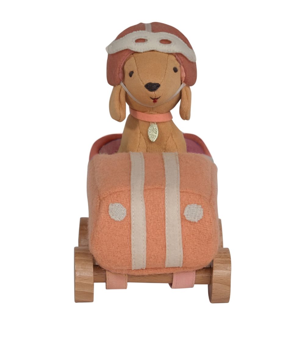 Olli Ella Olli Ella Holdie Dog-Go Racer Soft Toy (15Cm)