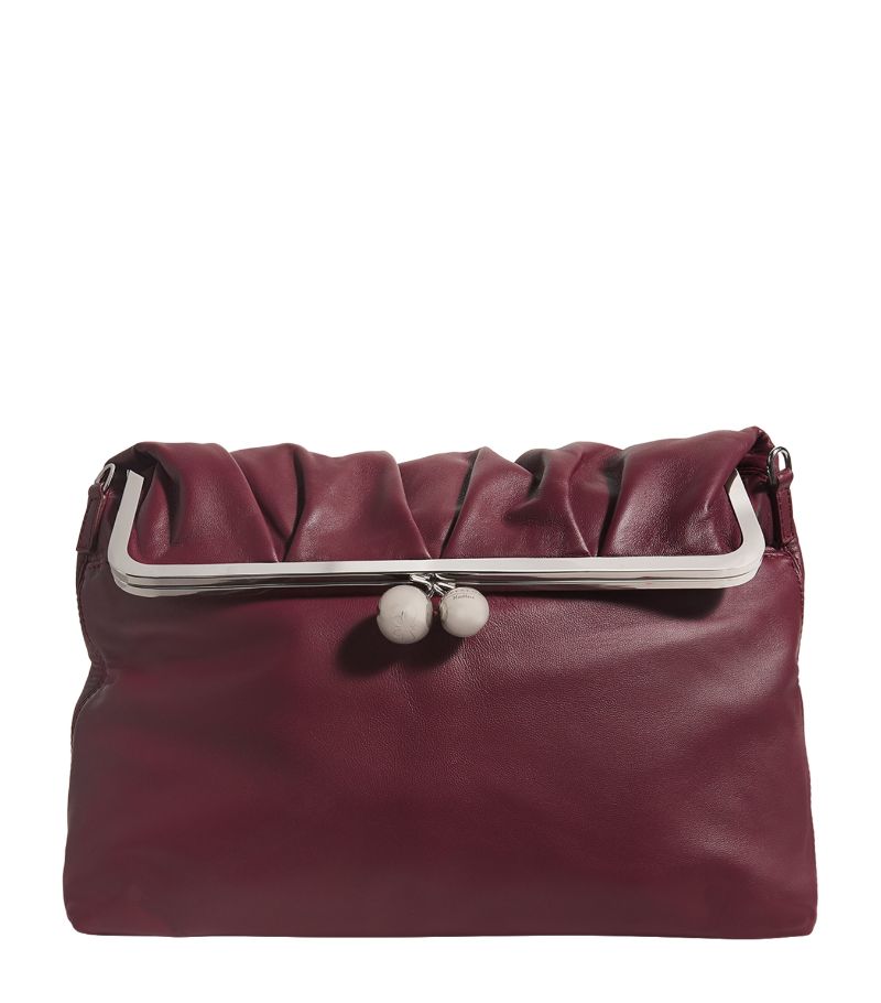 Weekend Max Mara Weekend Max Mara Nappa Leather Pasticcino Clutch Bag