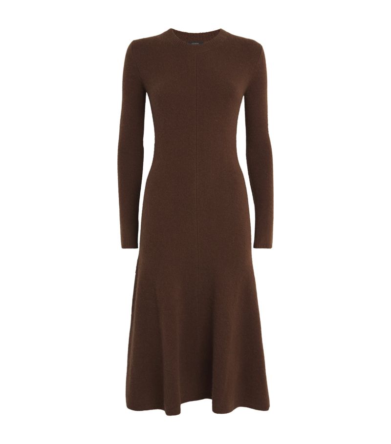 Joseph Joseph Brushed Cashmere-Blend Midi Dress