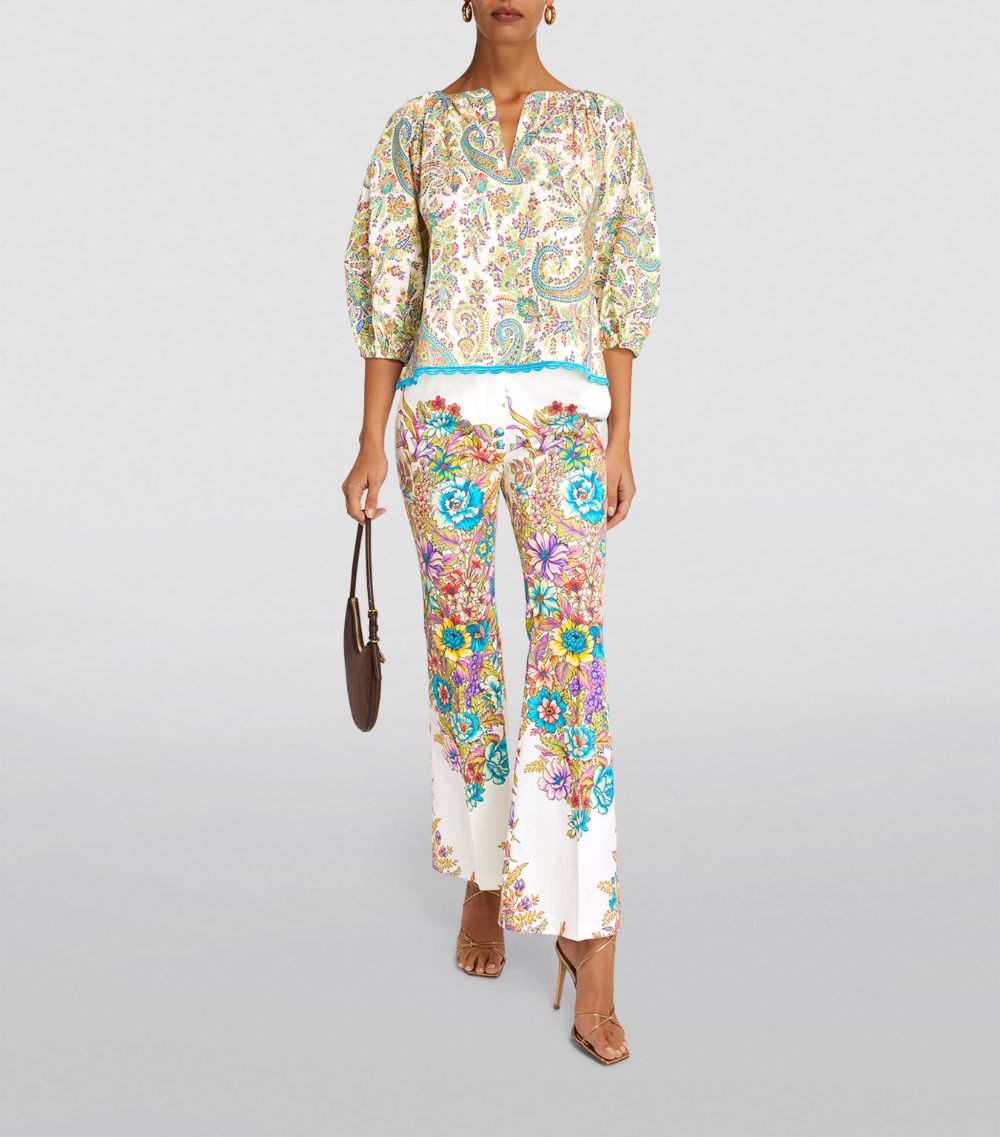 Etro Etro Floral Print Trousers