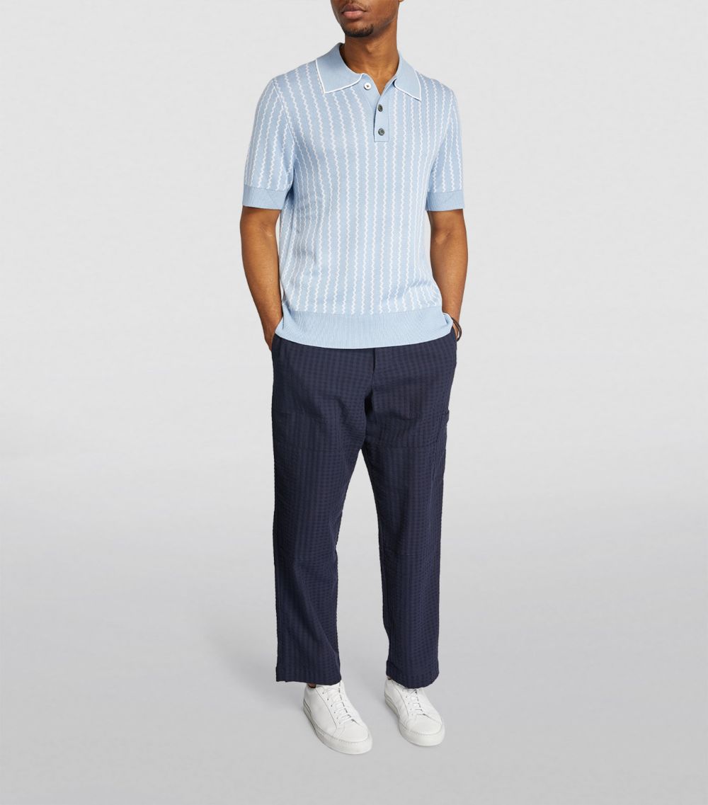 Ché Ché Knitted Striped Polo Shirt