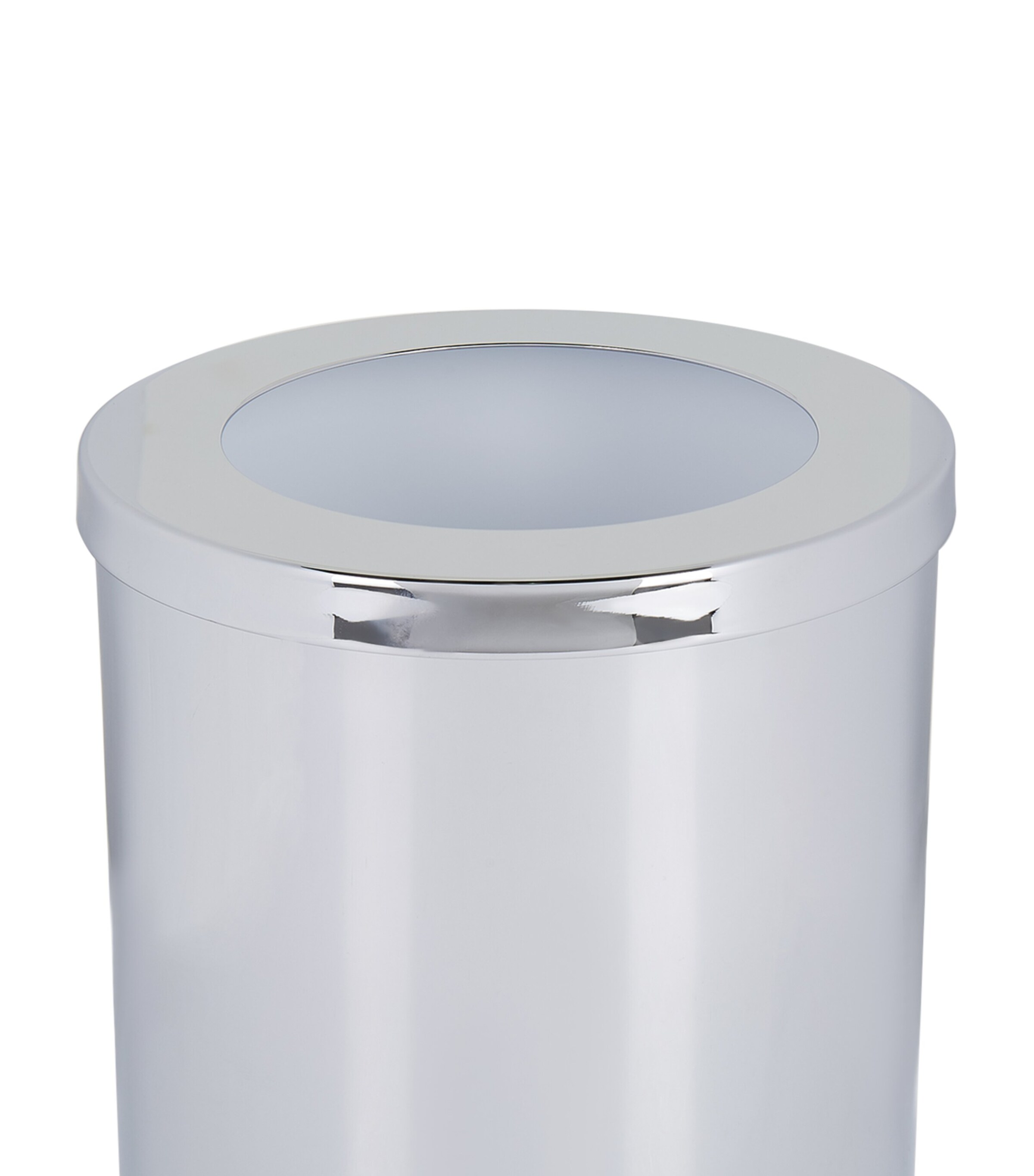 Zodiac Zodiac Cylinder Chome Bathroom Bin