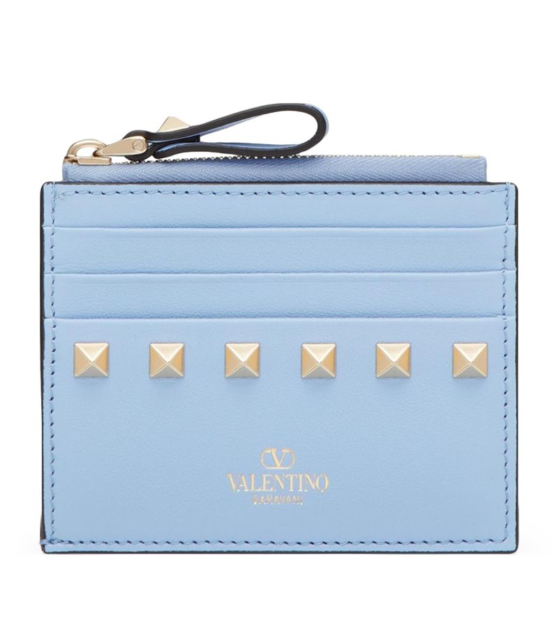 VALENTINO GARAVANI Valentino Garavani Leather Rockstud Coin And Card Holder