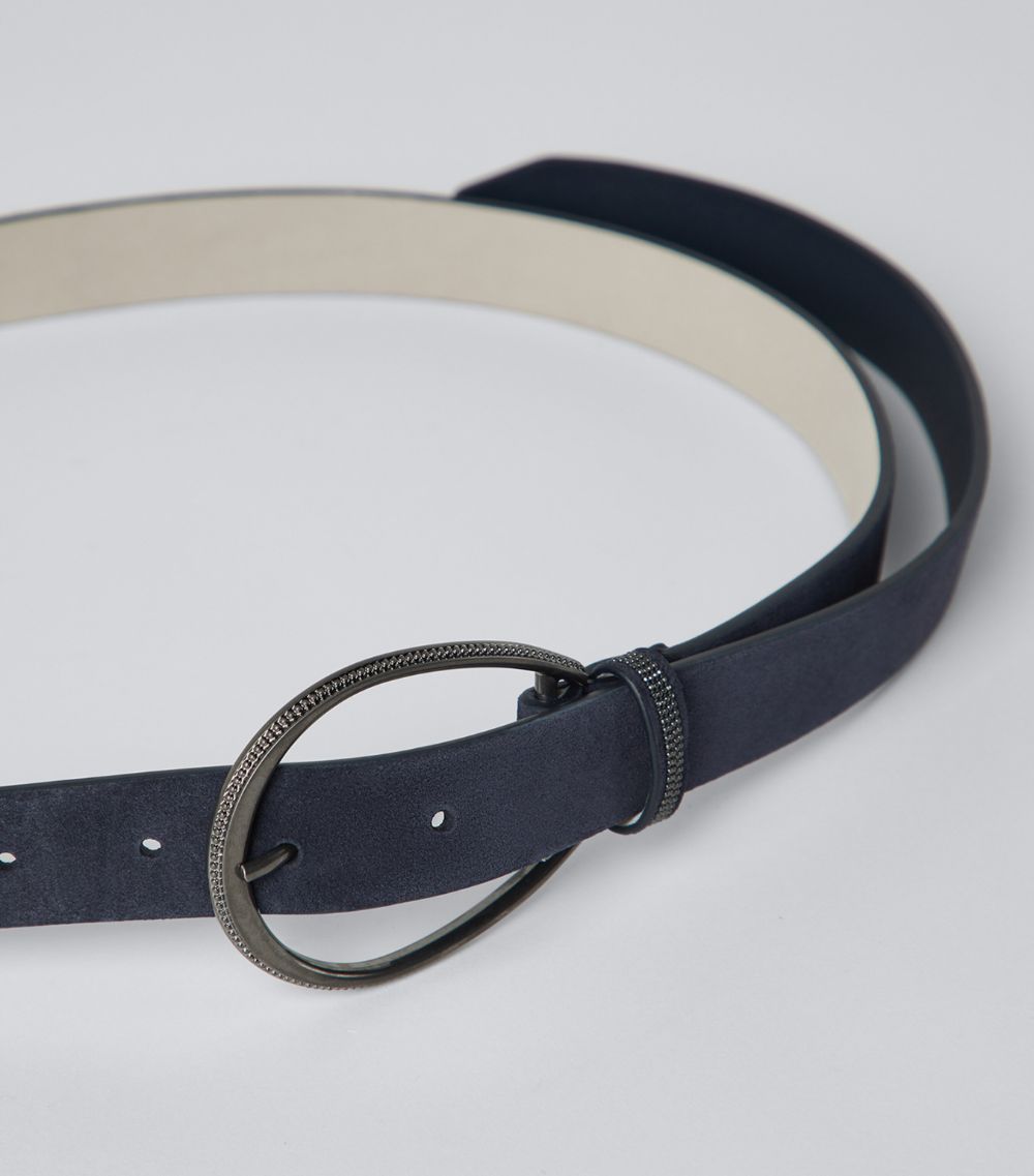 Brunello Cucinelli Brunello Cucinelli Suede Monili-Trim Belt