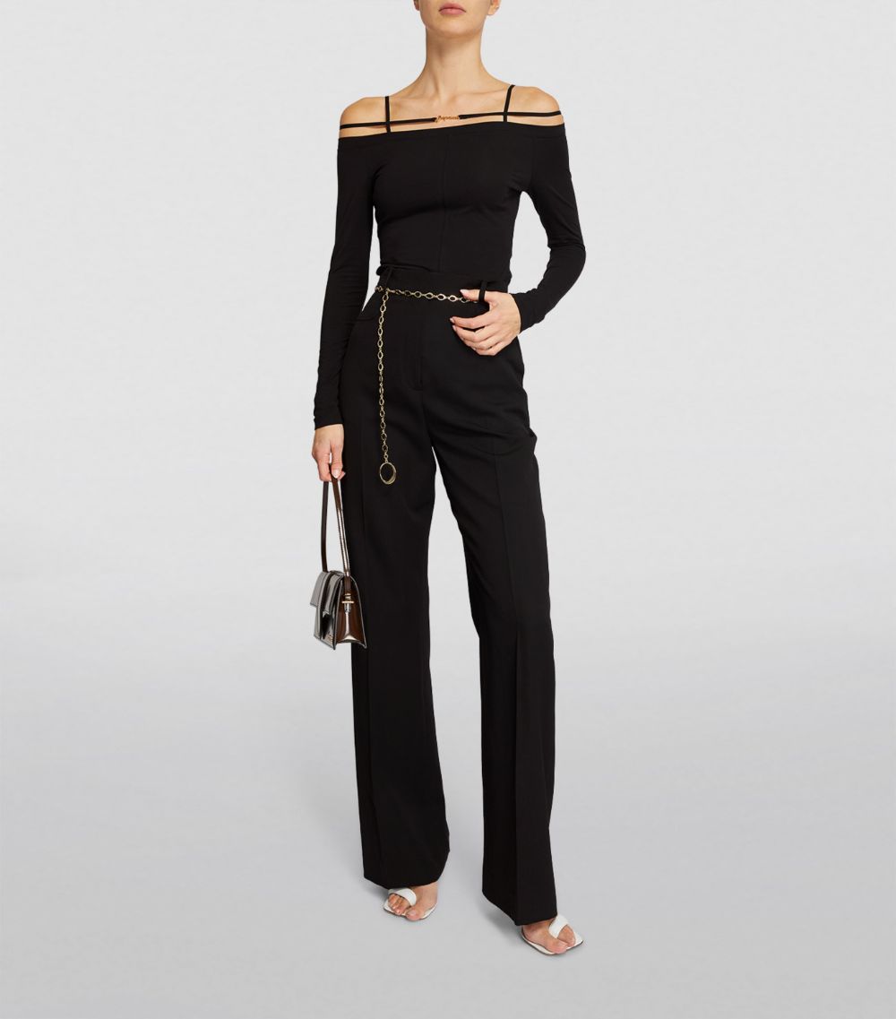 Jacquemus Jacquemus Cotton-Blend Off-The-Shoulder Top