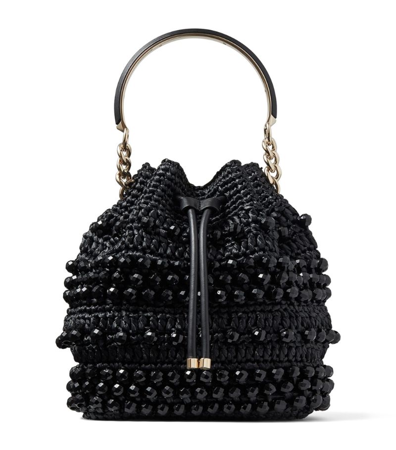 Jimmy Choo Jimmy Choo Raffia Bon Bon Top-Handle Bag