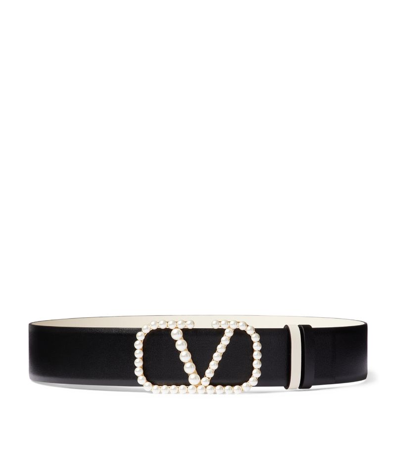 VALENTINO GARAVANI Valentino Garavani Leather Reversible Vlogo Signature Belt