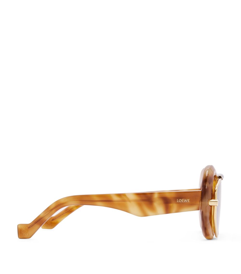  Loewe Eyewear Double-Frame Wing Sunglasses