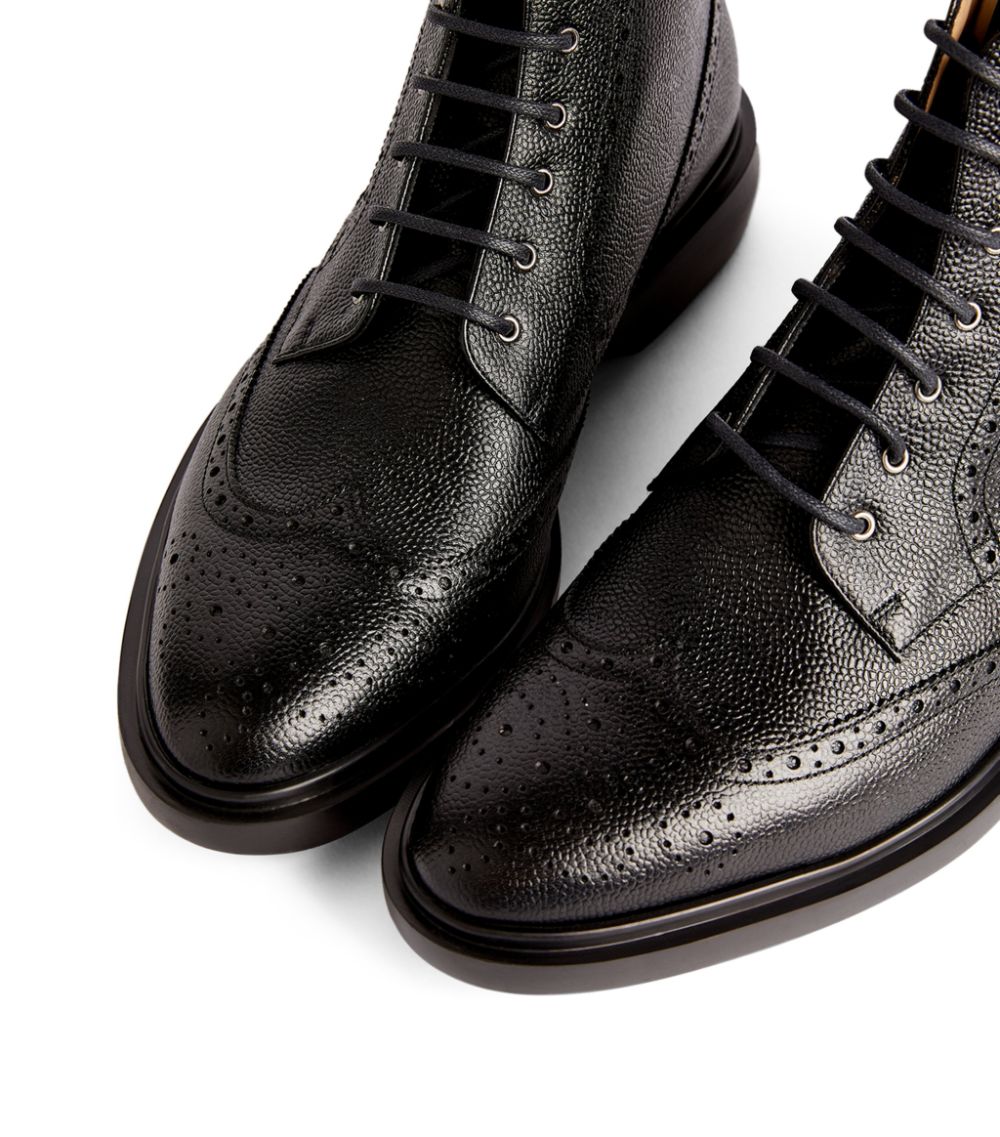 Thom Browne Thom Browne Leather Lace-Up Boots