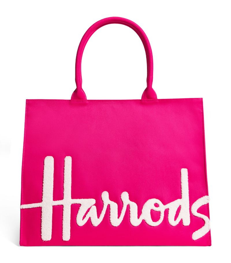 Harrods Harrods Large Cotton Logo Tote Bag