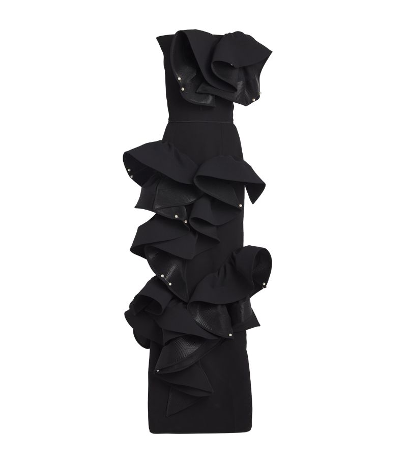 Maticevski Maticevski Ruffle-Trim Indulgence Gown