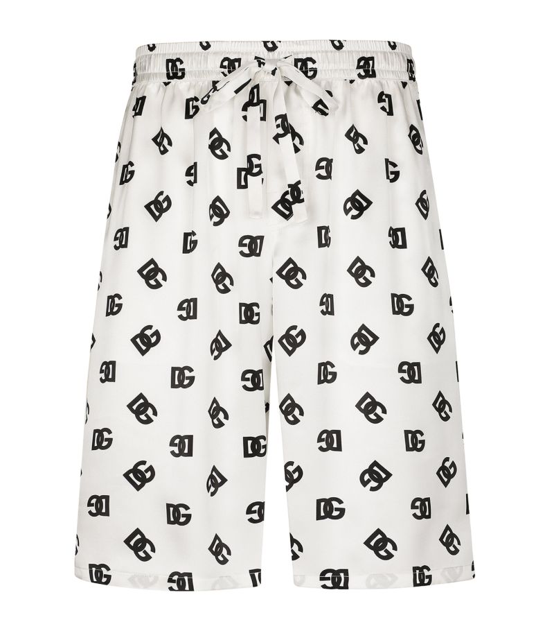 Dolce & Gabbana Dolce & Gabbana Silk Logo Shorts