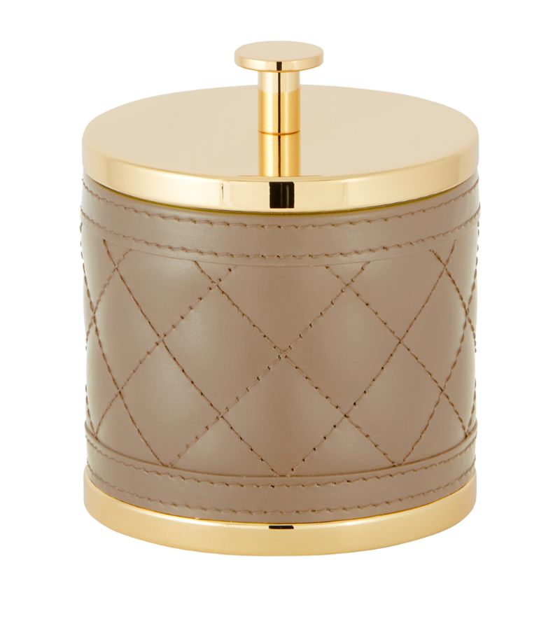 Riviere Riviere Small Quilted Round Box