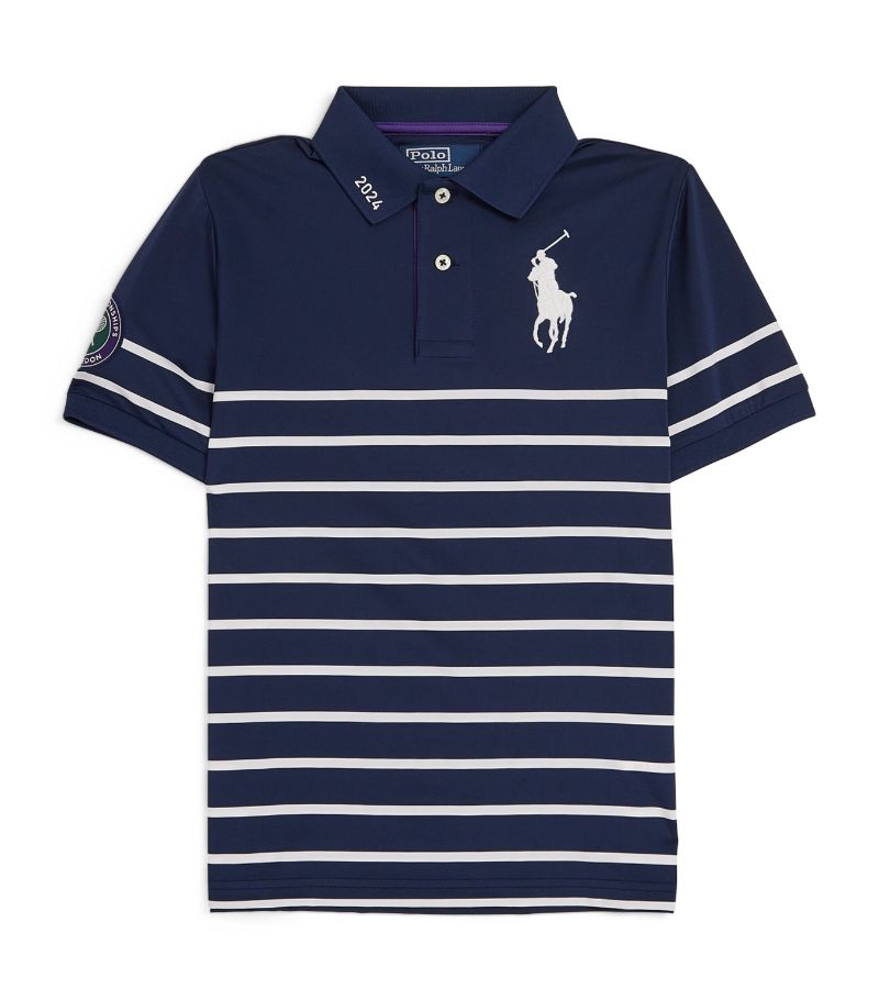 Ralph Lauren Kids Ralph Lauren Kids X Wimbledon Striped Polo Shirt (6-14 Years)