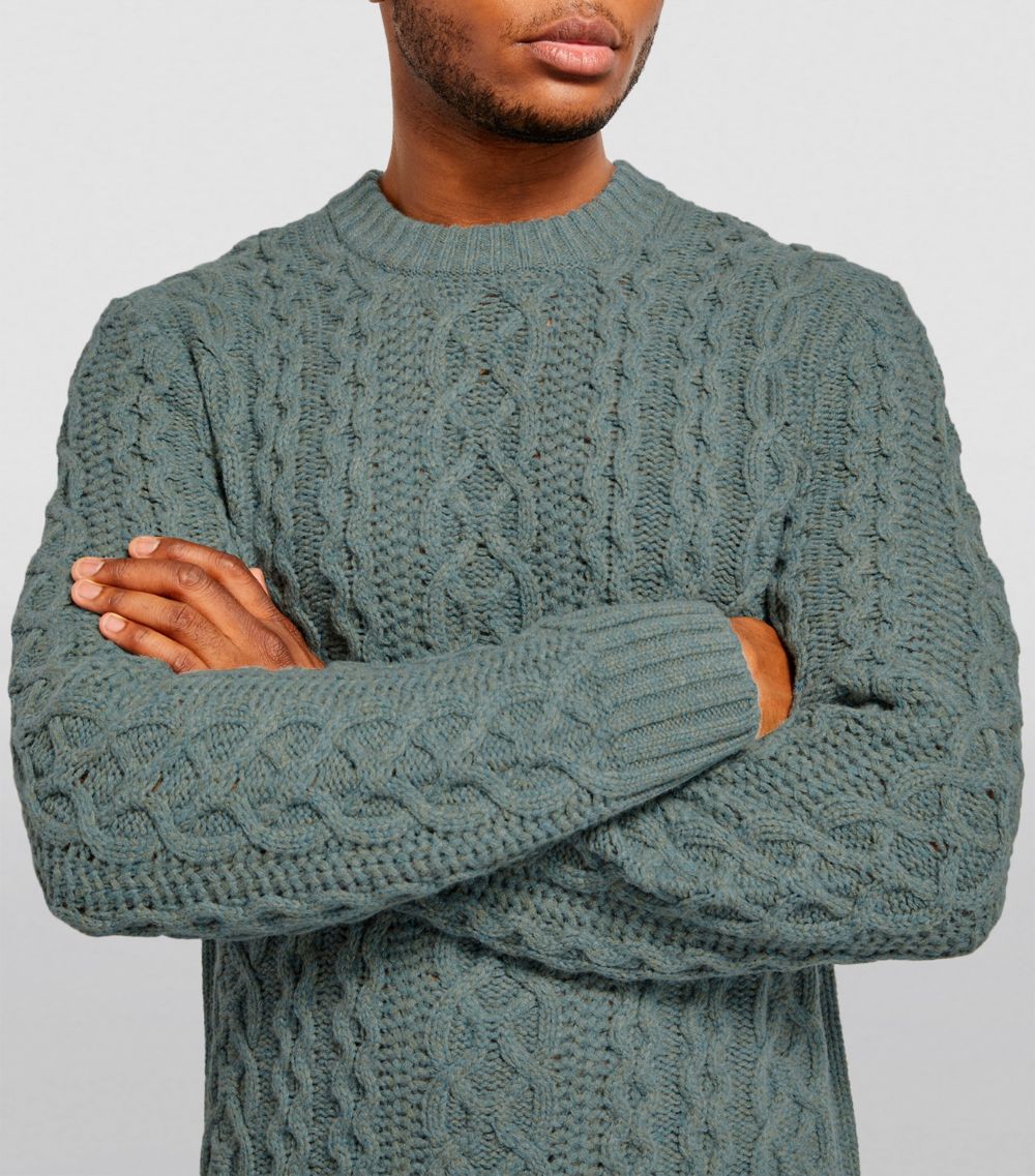 Vince Vince Merino-Cashmere Cable-Knit Sweater