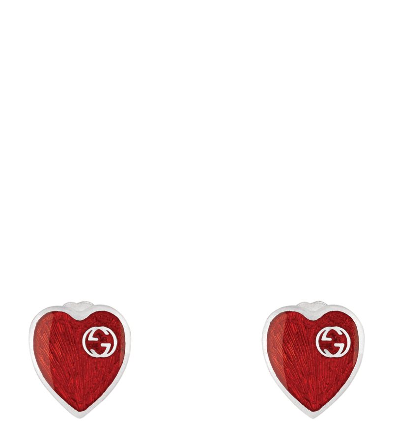 Gucci Gucci Heart Interlocking G Earrings