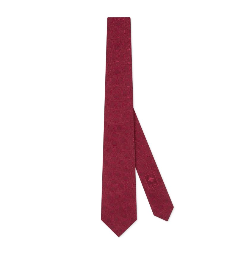 Gucci Gucci Silk Horsebit Tie