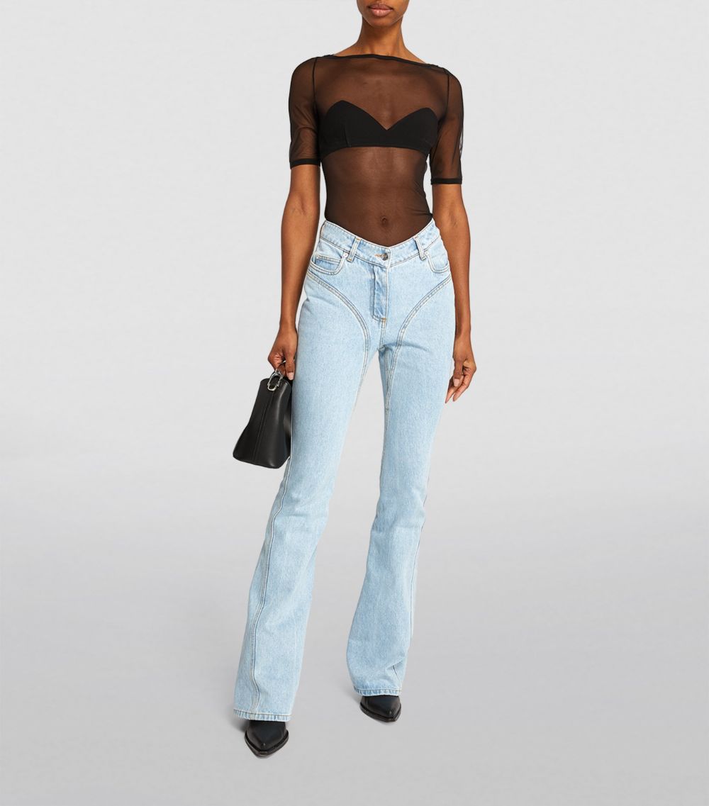 Mugler Mugler High-Rise Flared Jeans