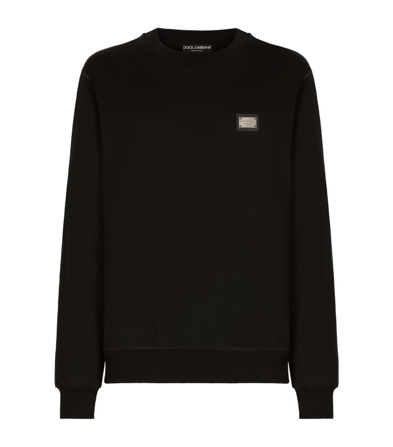 Dolce & Gabbana Dolce & Gabbana Logo Plaque Sweatshirt