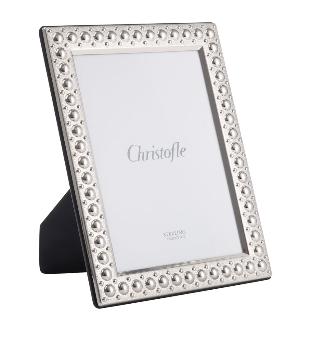 Christofle Christofle Sterling Silver Perles Photo Frame (5" X 7")