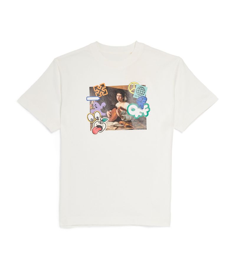 Off-White Kids Off-White Kids Cotton Graphic Print T-Shirt (4-12 Years)