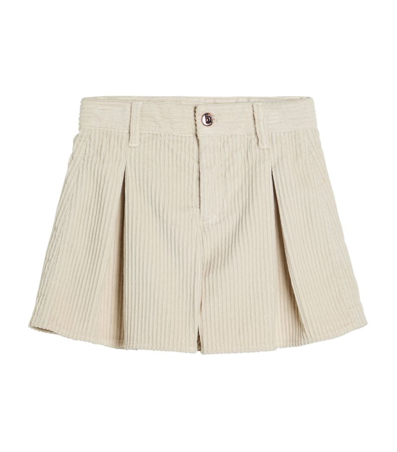 Brunello Cucinelli Kids Brunello Cucinelli Kids Comfort-Corduroy Pleated Shorts (4-12 Years)