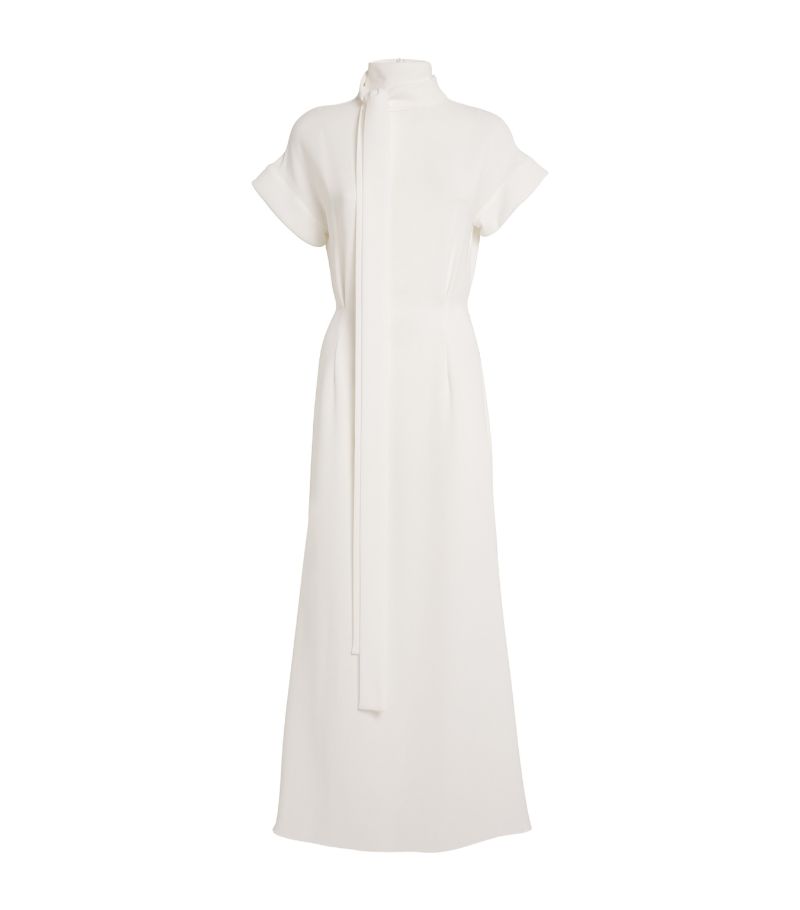 Edeline Lee Edeline Lee Tie-Neck Maxi Dress