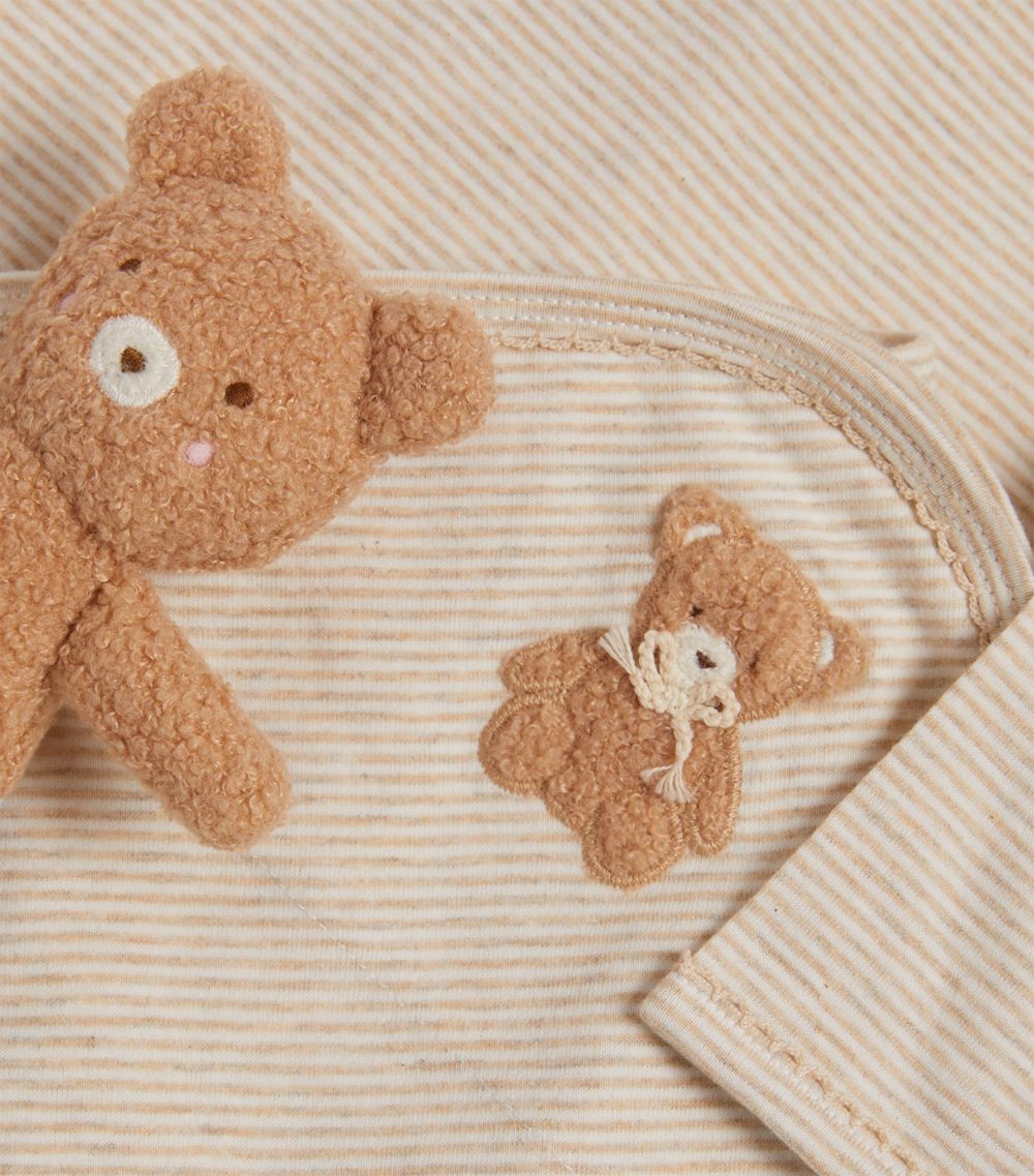 Albetta Albetta Teddy Bear Playsuit, Blanket and Teddy Bear Gift Set (3-6 Months)