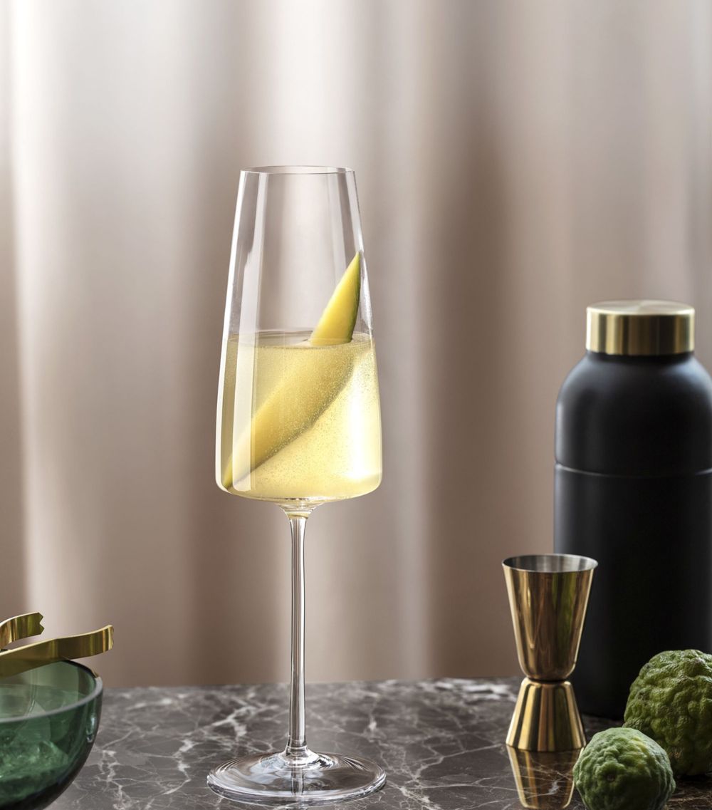 Villeroy & Boch Villeroy & Boch Set Of 2 Crystal Metrochic Champagne Flutes (120Ml)