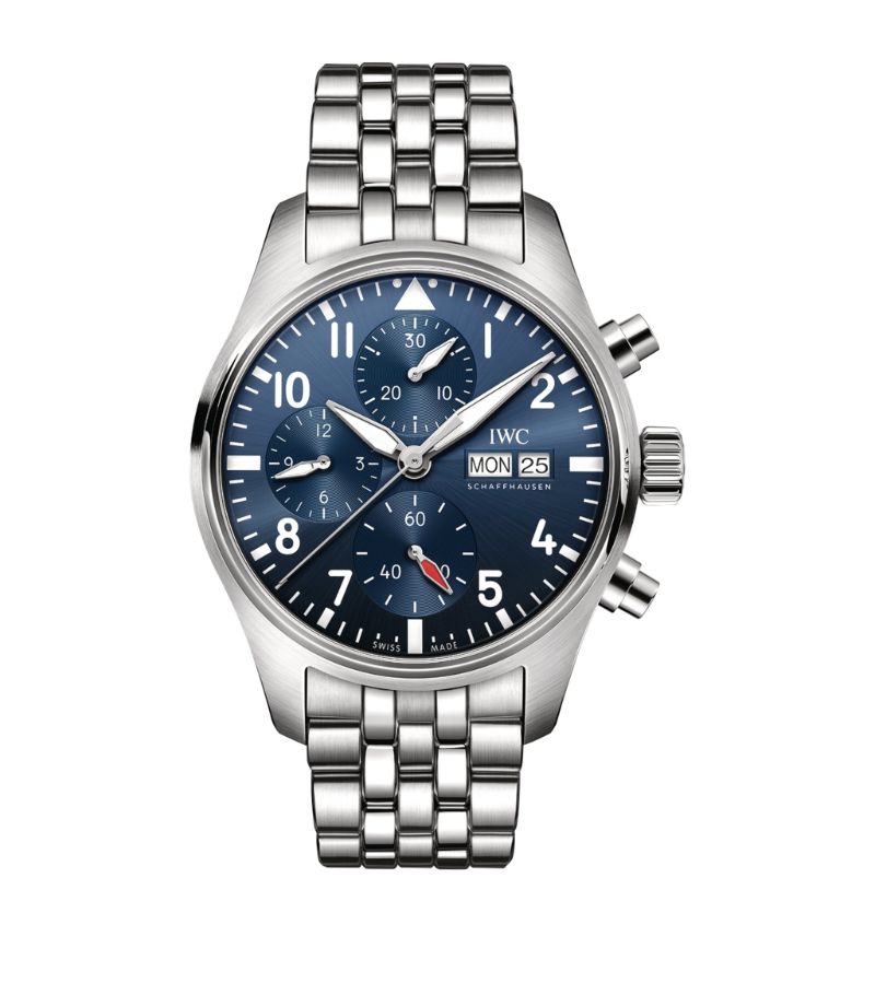 Iwc Schaffhausen Iwc Schaffhausen Stainless Steel Pilotâ€S Chronograph Watch 41Mm