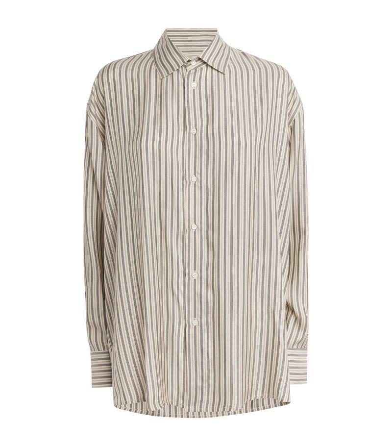 Le Kasha Le Kasha Silk Oversized Striped Shirt