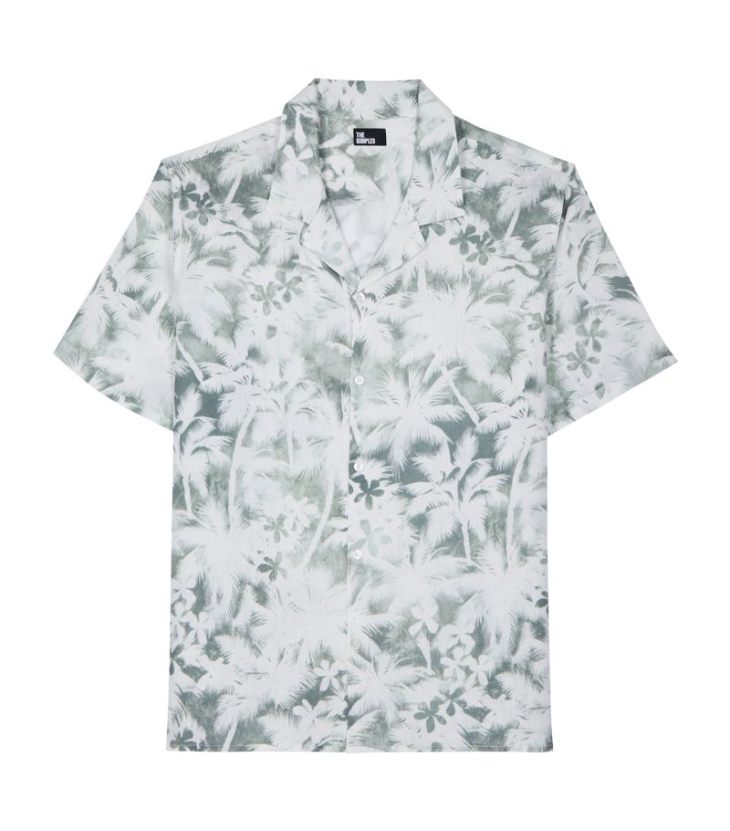 The Kooples The Kooples Linen-Blend Palm Tree Print Shirt