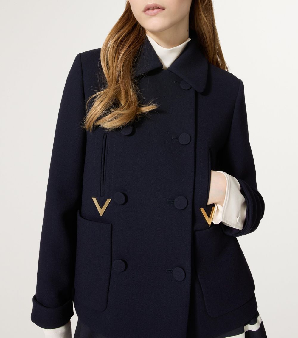 VALENTINO GARAVANI Valentino Garavani Wool-Blend Pea Coat