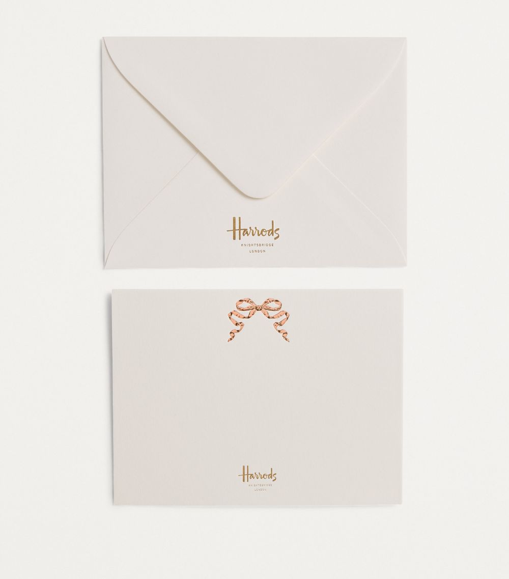 Harrods Harrods Pink Bow Cards (Pack Of 10)