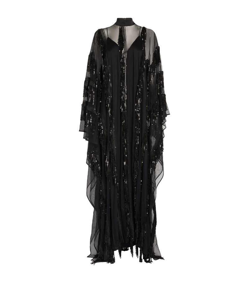 Taller Marmo Taller Marmo Embellished Showgirl Kaftan Dress