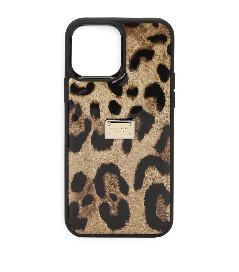 Dolce & Gabbana Dolce & Gabbana Leopard Print Iphone 14 Pro Max Case