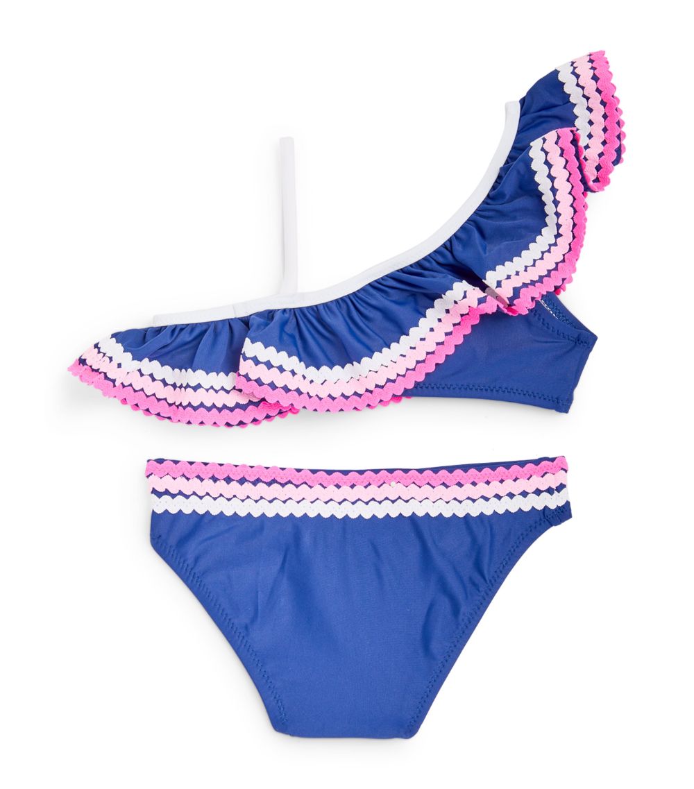  Sunuva Ric-Rac One-Shoulder Bikini (2-14 Years)