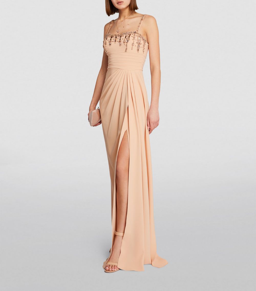 Zuhair Murad Zuhair Murad Embellished Cady Maxi Dress