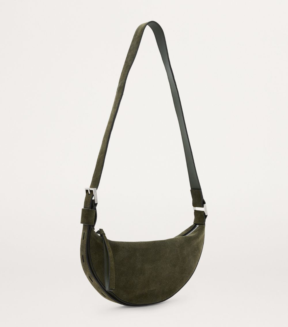 Allsaints Allsaints Leather Half Moon Cross-Body Bag