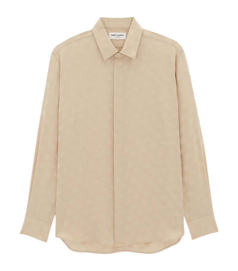 Saint Laurent Saint Laurent Silk Polka Dot Shirt