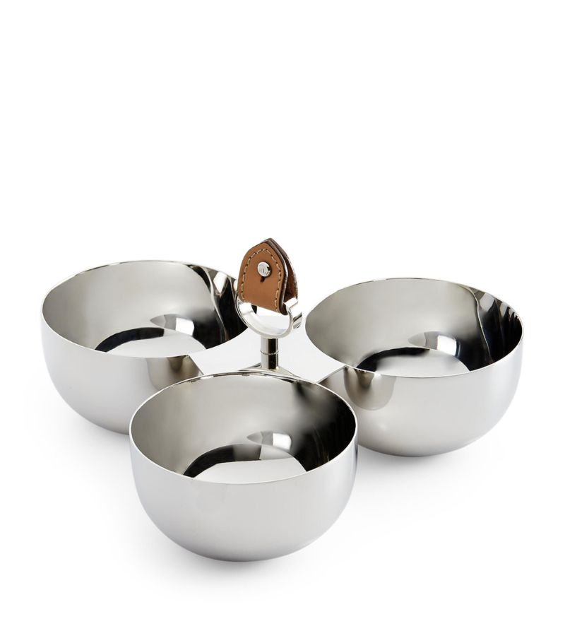 Ralph Lauren Home Ralph Lauren Home Stainless Steel Wyatt Triple Nut Bowl (11.5cm)